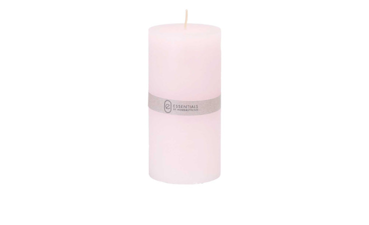 Kerze 7 x 14 cm mit grauem Etikett - stilvolle Dekoration oder Zubehör für Ihr Zuhause.