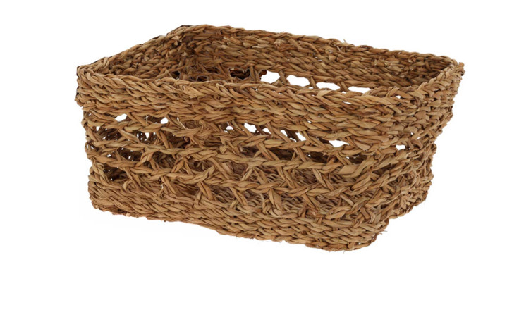Rechteckiger Korb 40 x 19 x 30 cm in Natur Braun, ideal als Dekoration oder stilvolles Zubehör für jeden Raum.