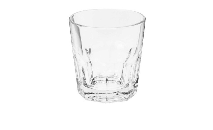 Das Trinkglas-Set 4 tlg. 250 ml, ideal als Zubehör oder Dekoration, abgebildet auf einem weißen Hintergrund.