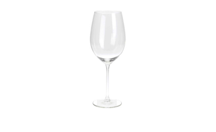 Ein Weinglas-Set 4 tlg. 540 ml, ideal als Dekoration oder Partyzubehör, steht aufrecht vor weißem Hintergrund.