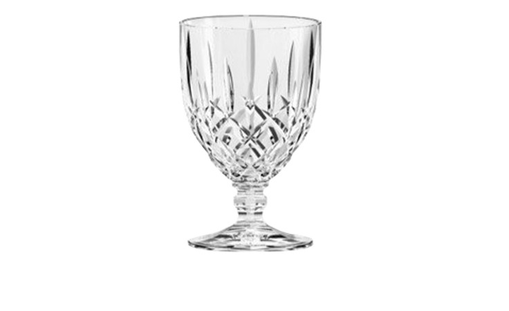 Weißweinglas Noblesse 230 ml aus transparenten Kristallglas in einer Rauten-Optik.