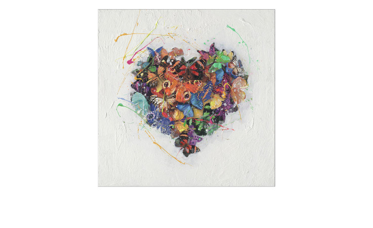 Handpainting Co Co 40 x 40 cm, Abstrakte Kunst