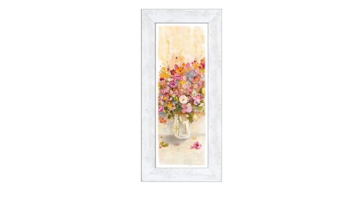 Rahmenbild Retro Bunch of Flowers 44 x 94 cm. Rahmenbild mit dem Thema - Blumen.