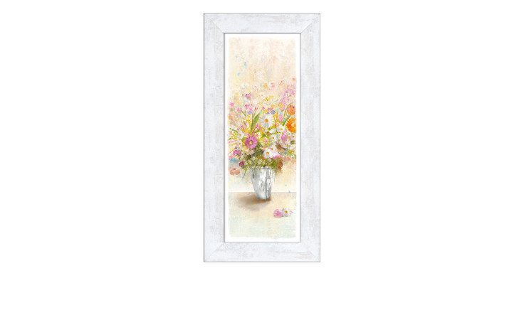 Rahmenbild Retro Bunch of Flowers 44 x 94 cm. Rahmenbild mit dem Thema - Blumen.
