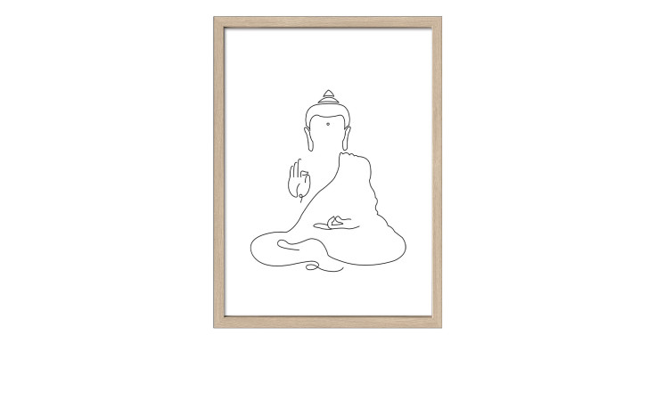 Rahmenbild Feel Free 55 x 75 cm. Rahmenbild mit dem Thema - Figur.