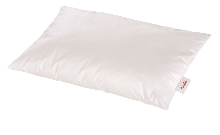 Das Paradies Kinderkissen Lani Bio 40x60 cm mit Kunstfaserfüllung vor weißem Hintergrund.