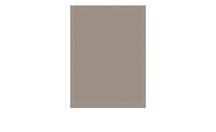 Das Ross Geschirrtuch 50 x 70 cm ist ein schlichtes, rechteckiges Handtuch mit dünnen beigen Randlinien.