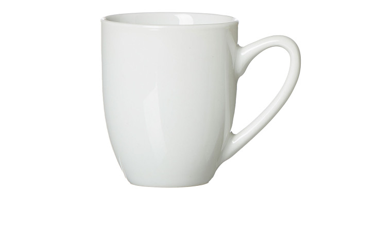 Espressotasse Bianco 80 ml von Ritzenhoff & Breker mit Henkel auf weißem Hintergrund präsentiert.