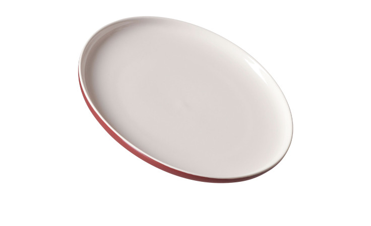 Flacher Teller Jasper mit einem Durchmesser von ca. 26 cm.