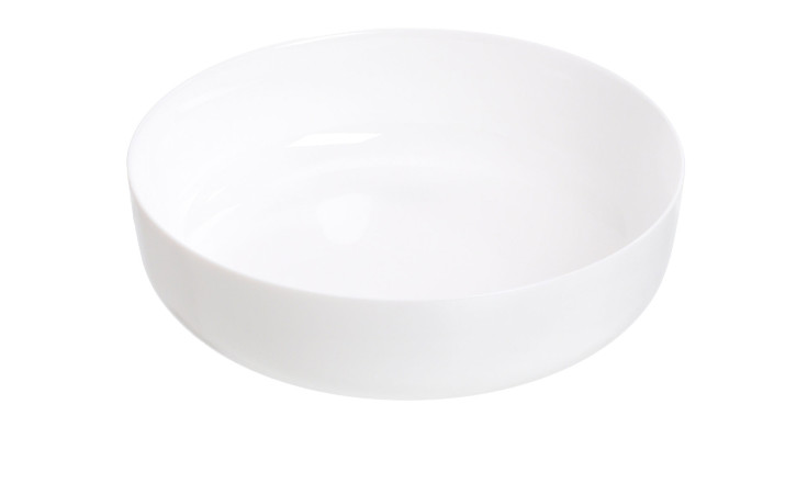 Die Schale Diwali 26 cm von Ritzenhoff & Breker ist eine schlichte Keramikschale auf weißem Grund.