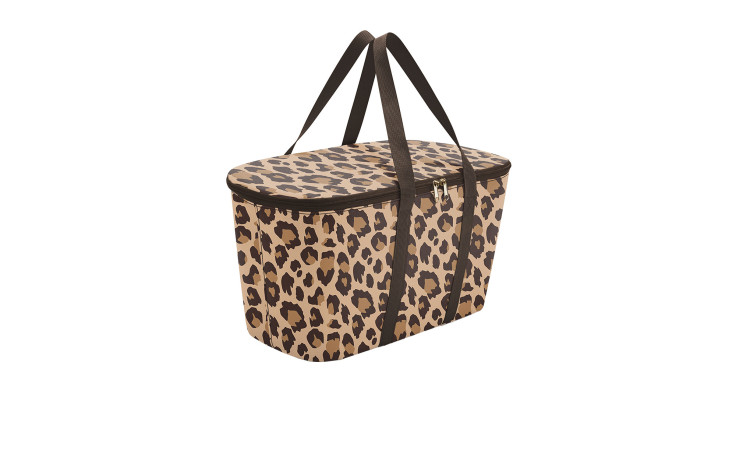 Reisenthel Kühltasche Coolerbag aus recyceltem Polyester mit schwarzen Henkeln, Reißverschluss und robuster Form.