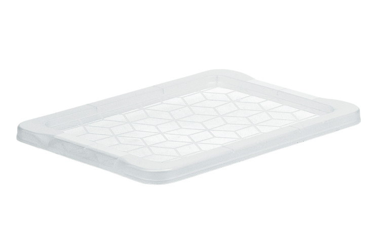 Deckel für Box Evo Easy 11 und 15 l aus transparentem Kunststoff.