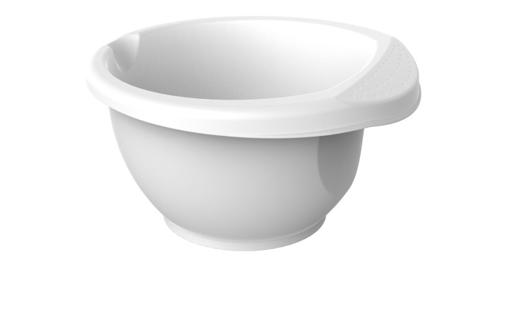 Rührschüssel Onda 2,5 l aus weißem Kunststoff.