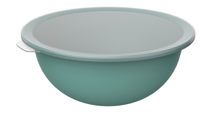 Schüssel Caruba 4,8 l aus grünem Kunststoff.
