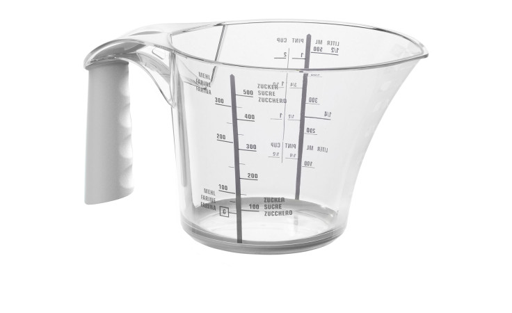 Messbecher Loft 600 ml aus transparentem Kunststoff.