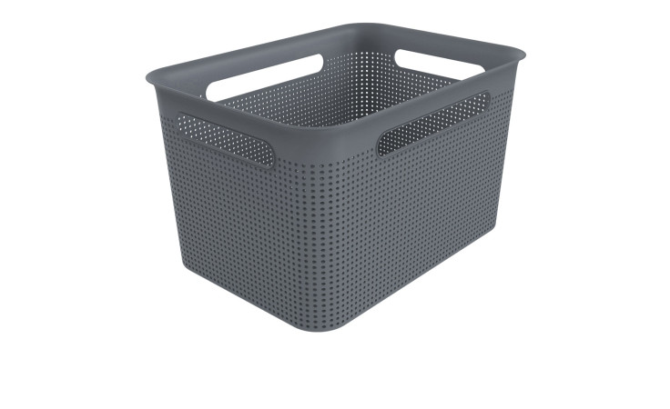 Box Brisen 26,2 x 21,1 x 36 cm aus Kunststoff in anthrazit.