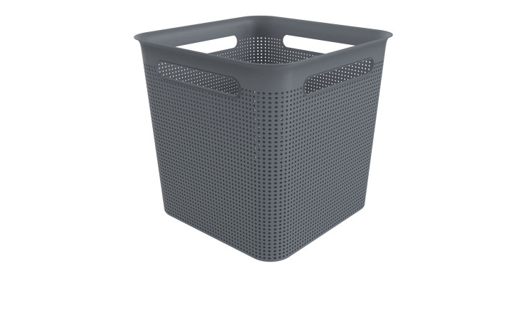 Box Brisen 29,1 x 28,1 x 29,1 cm aus Kunststoff in anthrazit.