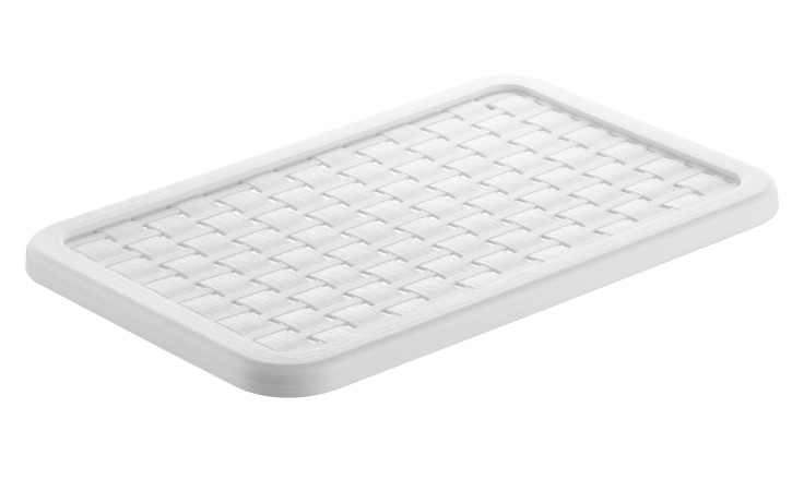 Deckel für Box A5 Country aus weißem Kunststoff.