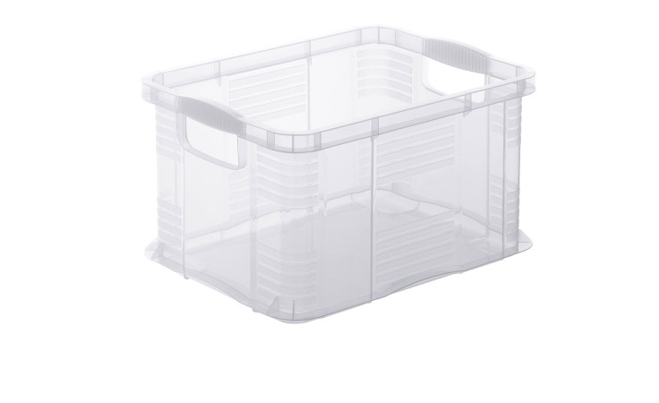 Systembox Agilo A4 aus transparentem Kunststoff.