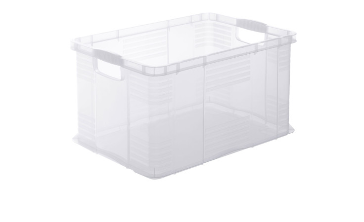 Systembox Agilo A5 aus transparentem Kunststoff.