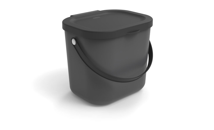 Recycling Müllsystem Albula 6 l aus Kunststoff in anthrazit.
