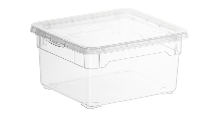 Aufbewahrungsbox Clear 2 l aus transparentem Kunststoff.