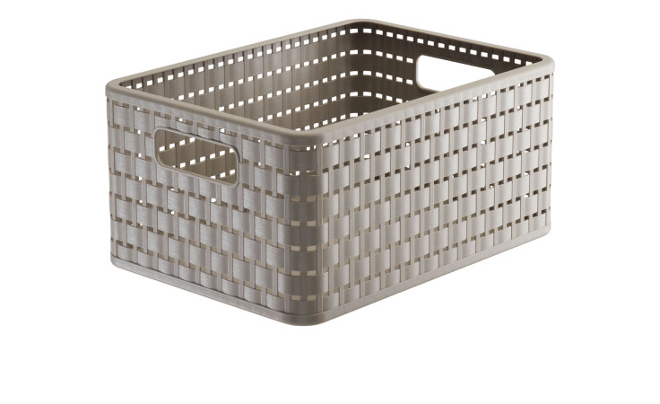 Korb Country A5 11 l aus Kunststoff in beige.