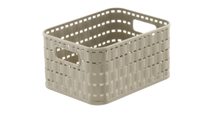 Korb Country A6 2 l aus Kunststoff in beige.