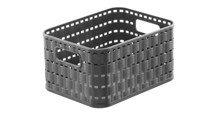 Korb Country A6 2 l aus Kunststoff in anthrazit.