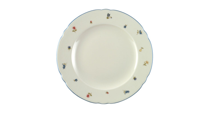 Speiseteller Marieluise 25,3 cm aus Porzellan mit floralem Motiv