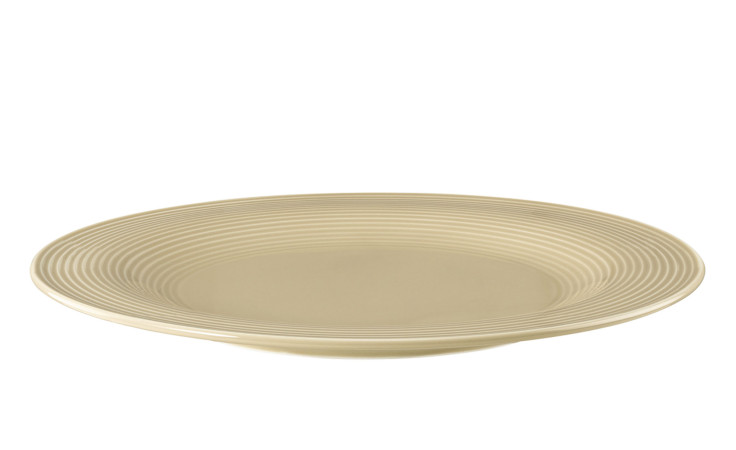 Speiseteller Beat 27,7 cm aus Porzellan in Sandbeige.