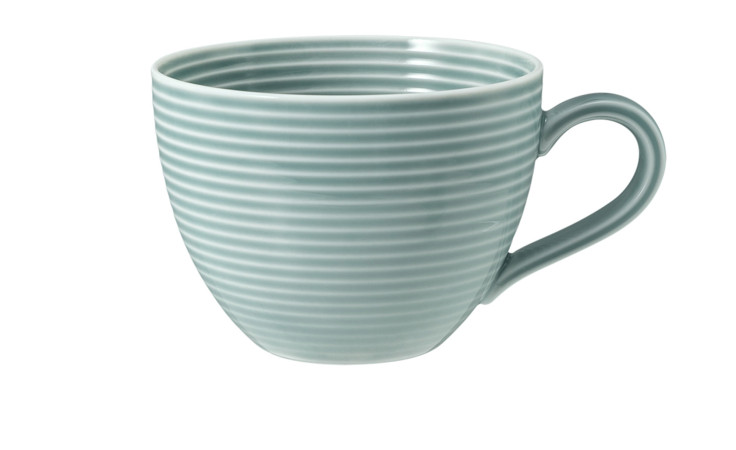 Kaffeetasse Beat 260 ml aus Porzellan in Arktisblau.