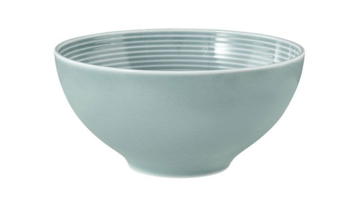 Schüssel Beat 15,7 cm aus Porzellan in Arktisblau.