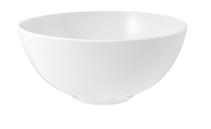 Schüssel Beat 21,2 cm aus weißem Porzellan.