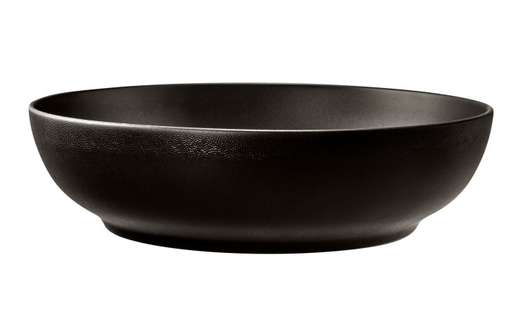 Foodbowl Liberty 25cm aus schwarzem Porzellan.