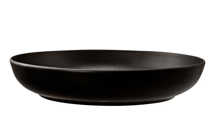 Foodbowl Liberty 28 cm aus schwarzem Porzellan.