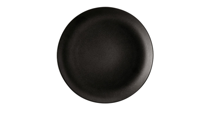 Speiseteller Liberty 27,5 cm aus schwarzem Porzellan.