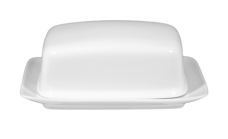 Seltmann Butterdose Rondo 125 g mit Deckel, abgebildet auf einem schlichten weißen Hintergrund.