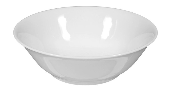 Dessertschale Rondo/Liane 15,4 cm aus weißem Porzellan.