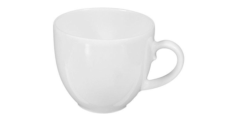 Espressotasse Rondo/Liane 110 ml aus weißem Porzellan.
