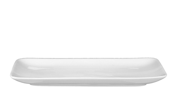 Butterplatte Rondo/Liane 20,5 cm aus weißem Porzellan.