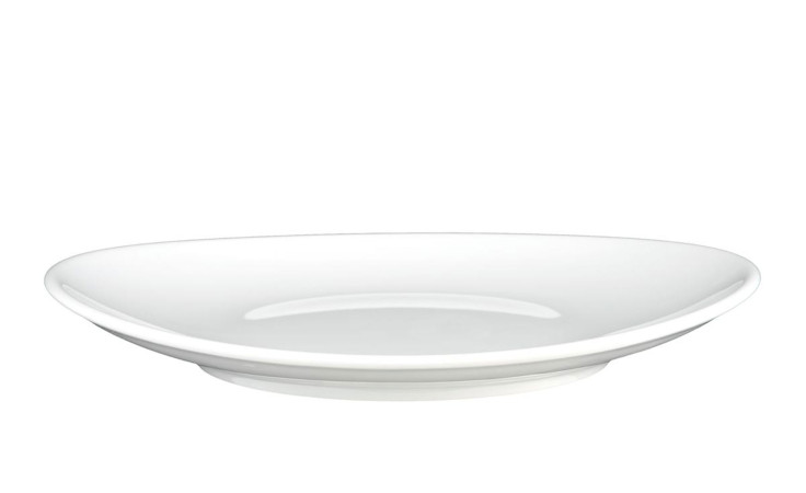 Frühstücksteller Modern Life 21 cm aus weißem Porzellan.