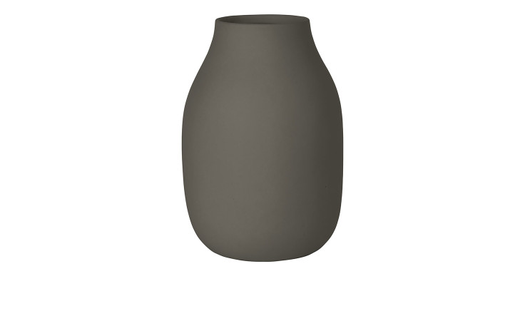 Vase Colora  15 cm aus Keramik in grau.