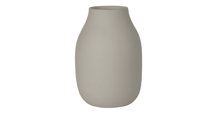 Vase Colora  15 cm aus Keramik in grau.