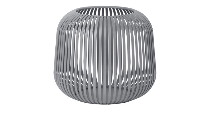 Laterne Lito 17 cm aus Stahl in grau.