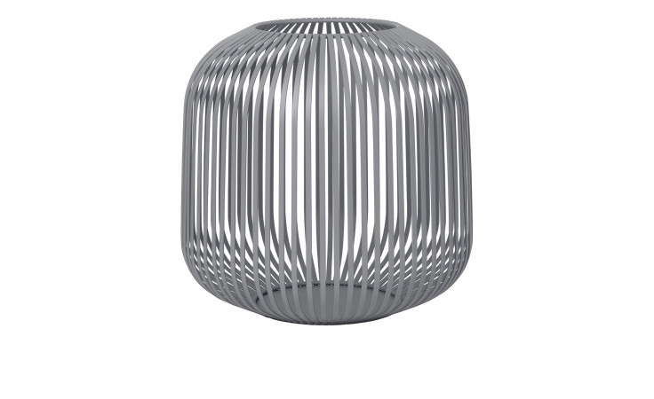 Laterne Lito 27 cm aus Stahl in grau.