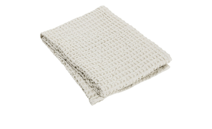 Handtuch Caro 50 x 100 cm aus Baumwolle in beige.