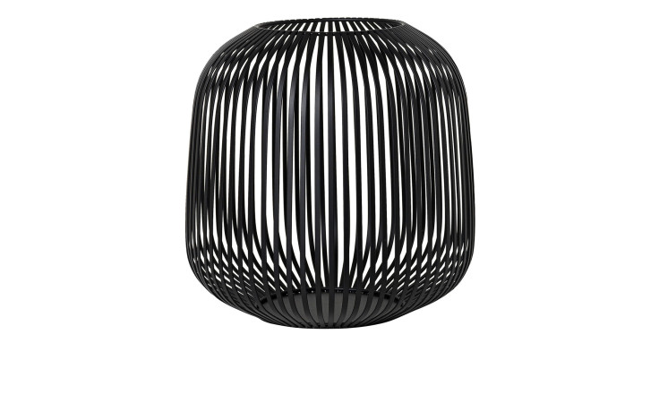 Laterne Lito 27 cm aus Stahl in schwarz.