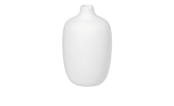 Vase Ceola 13cm aus Keramik in weiß.