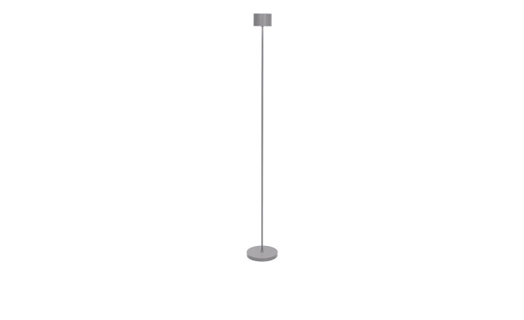 LED-Stehleuchte Farol 116 cm aus Aluminium und Kunststoff n braun / grau.